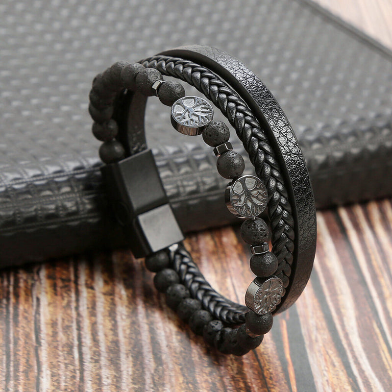 PULSEIRA-MASCULINA-DE-COURO-ARKIN-SHADOW-PEDRA-VULCANICA