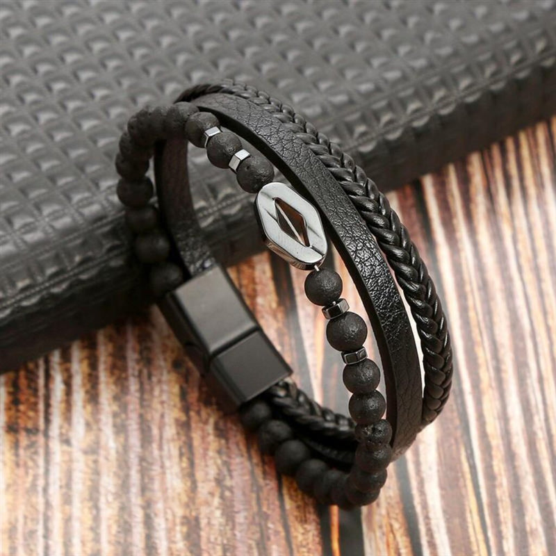 PULSEIRA-MASCULINA-DE-COURO-ARKIN-TITAN-PEDRA-VULCANICA