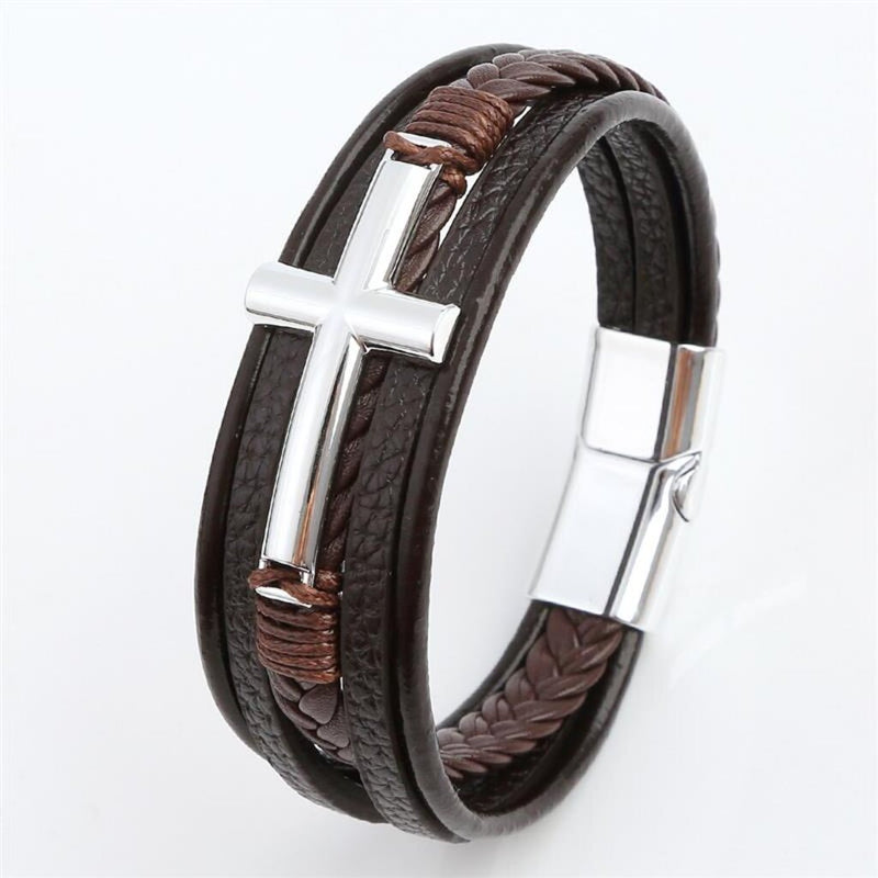 PULSEIRA-MASCULINA-DE-COURO-ARKIN-VANGUARD-MARROM-PRATA