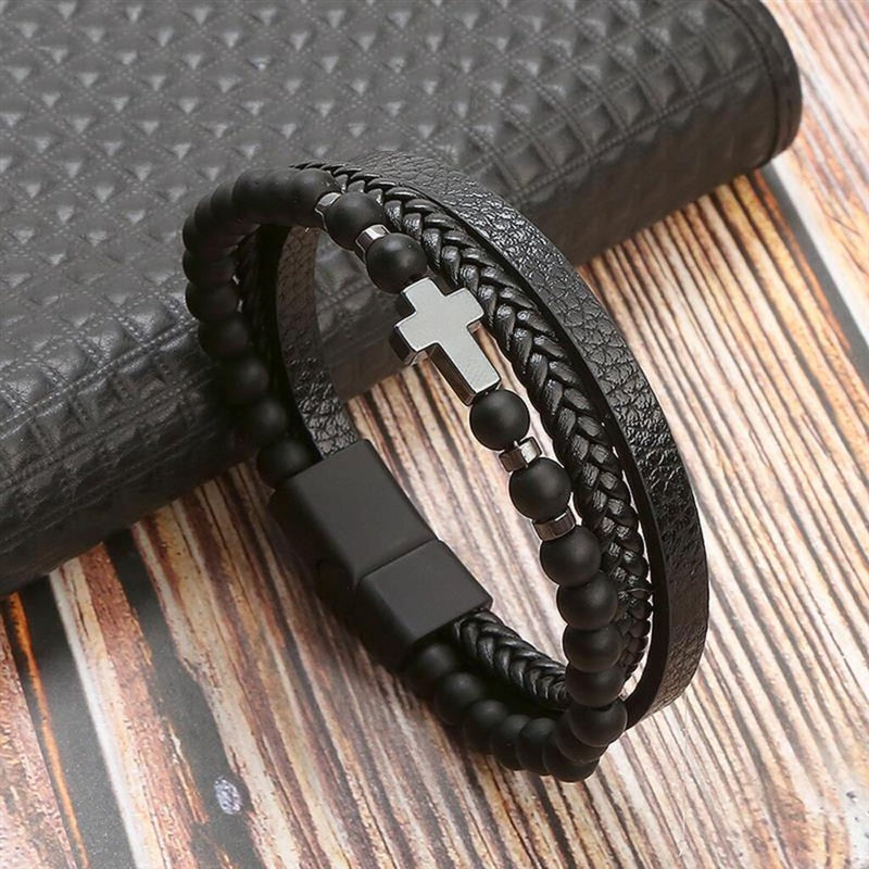 PULSEIRA-MASCULINA-DE-COURO-ARKIN-VERTEX-PRETO-FOSCO