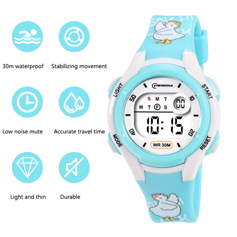 Relógio Infantil Arkin Modelo Neko AZUL CLARO