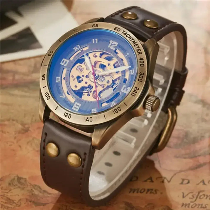RELOGIO-MASCULINO-AUTOMATICO-ARKIN-ORION-MARROM