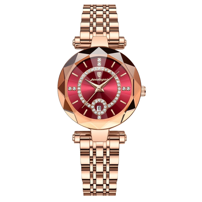 RELÓGIO-FEMININO-DOURADO-ARKIN-POEDAGAR-LUX-VERMELHO