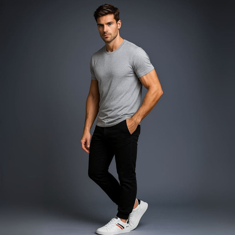 Tênis Masculino Branco Modelo Cinza