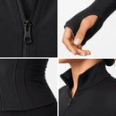 Jaqueta Fitness Feminina slim detalhes